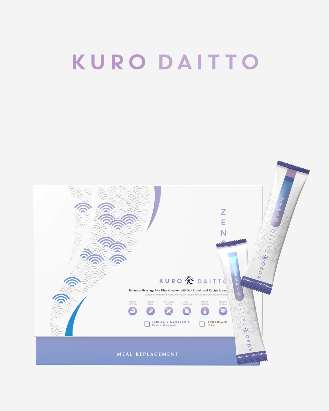 Zenso's Kuro Daitto which is a 134 Kcal meal replacement